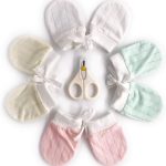 4Pairs Baby Mittens Newborn Set - No-Scratch, Breathable Baby Gloves for Boys Girls (0-6 Months)